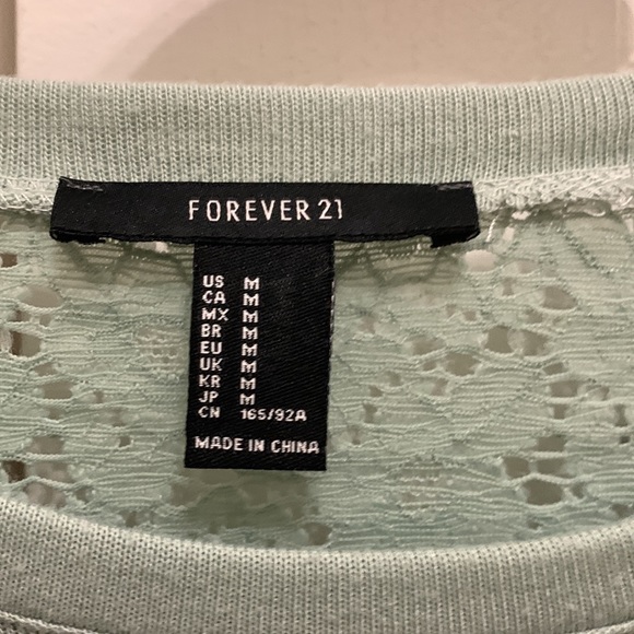 Sage green/ blue • long sleeved t-shirt • - Picture 3 of 7